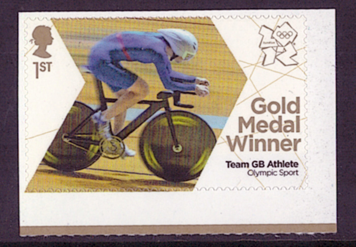 (image for) "Nelson" Cyclist Trial 2012 Olympic Gold Medal Winner single stamp